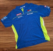 Team Suzuki Ecstar Blue and vibrant yellow Polo Shirt Size XXL, Raceing Moto GP 