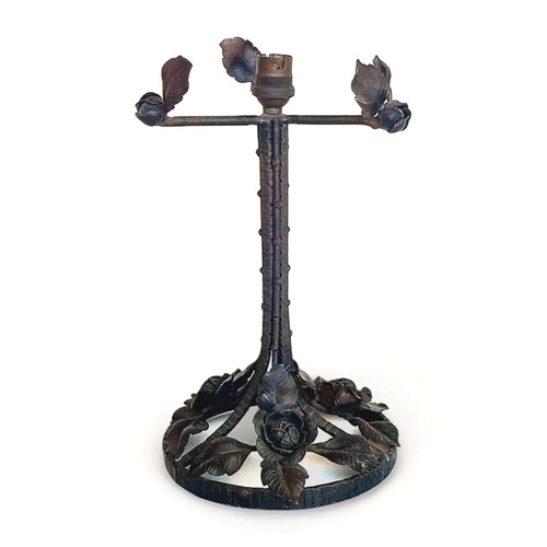 Ancien pied lampe fer - pied, de