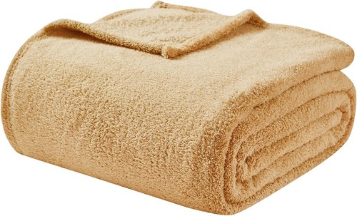 Couverture plaid sherpa - plaid, doux