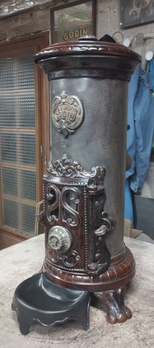 Poêle bois charbon godin - à,