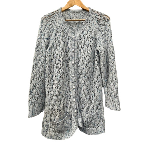 Cardigan vintage bleu - vintage, pastel