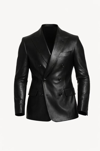 Blazer homme cuir noir - blazer,