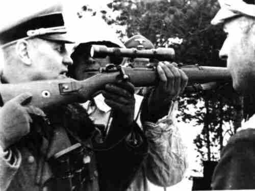 Ww2 officier allemand avec - -,