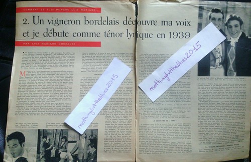 Luis mariano article clipping - article,