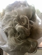 1 6 oz RAW Angora Goat MOHAIR Fiber FELTING, SPINNING, Weaving, Santa/Doll Hair