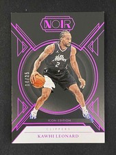 Kawhi Leonard 2024-25 Panini Noir Icon Edition Pink 04/25 #135