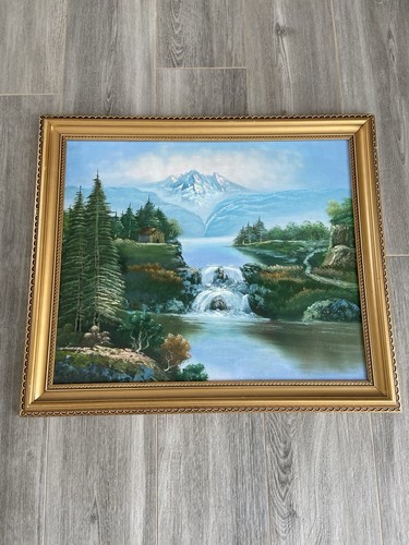 Cadre paysage cascade - paysage,