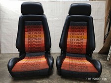 RECARO LX B Paire JDM Authentique Rembourré Faux Léther Orange Spectrum