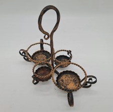 Antique condiment holder, bottle holder, glass holder, candle holder, door...