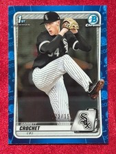 2020 1st Bowman Chrome GARRETT CROCHET Blue Refractor Rookie RC /150 Red Sox Ace
