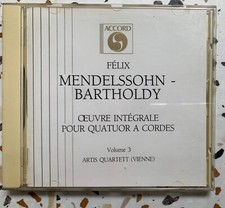 Artis Quartett Accord 200382 Mendelssohn Complete Works For String Quartet CD NM