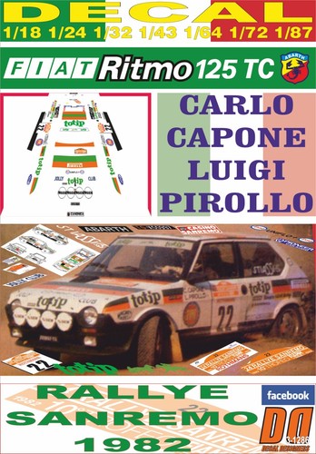 Decal fiat ritmo - fiat, tc