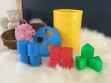 25⚜️ Jouet Ancienne Boite à Cubes Fisher Price Toys Vintage Année 1977 Complet