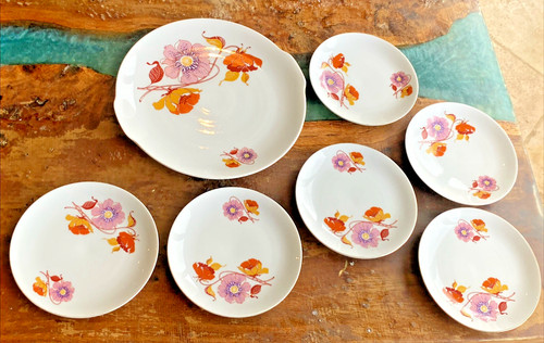 Vintage service gâteau - vintage,
