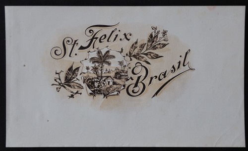 Old label cigar box - cigar, st