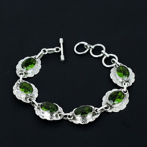 Bracelet peridot vert - bracelet, en