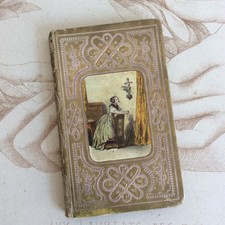 Ancien Petit Livre Reliure Romantique Maria 1852 XIXème Mame Tours