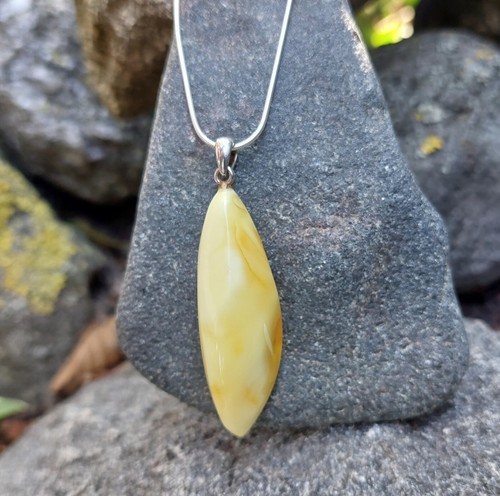 Pendentif ambre blanc pour - pendentif,
