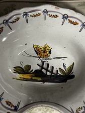 Plat À Barbe Faïence Nevers