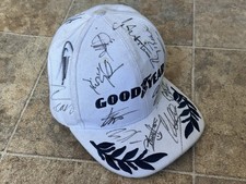Goodyear Cap Signed Hakkinen Fittipaldi Massa Brabham Coulthard Villenueve Senna