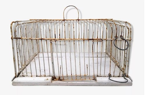 Cage oiseaux ancienne - cage,
