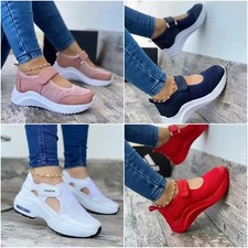baskets sneakers semelles compensées femme noir blanc rouge rose confort mode