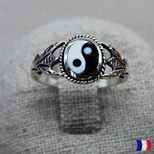 Bague yin yang argent - argent, 925
