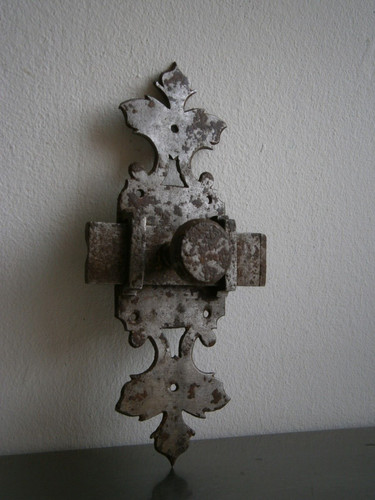 Antique wrought iron lock