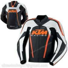 KTM Veste en Cuir de Motard Veste en Cuir de Moto Courses Veste Motard en Cuir