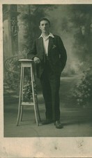 Antique Casual Pause Saddle Photo Card  