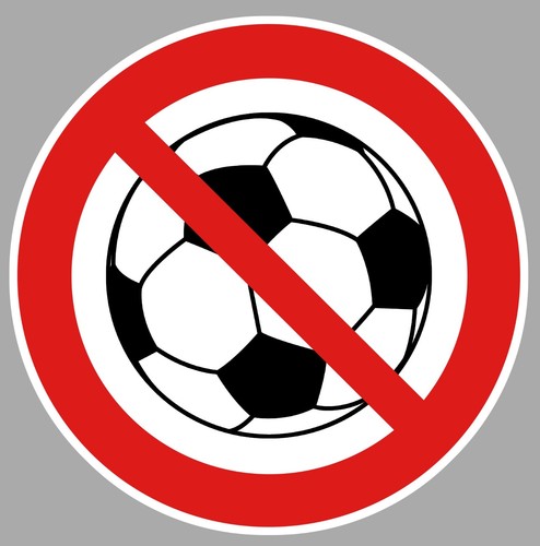Banned sticker ball games - ball, play