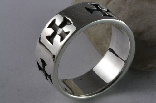 Templier croix anneau - templier,