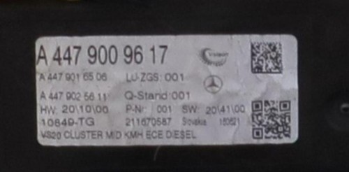 Compteur mercedes vito 447 - mercedes,