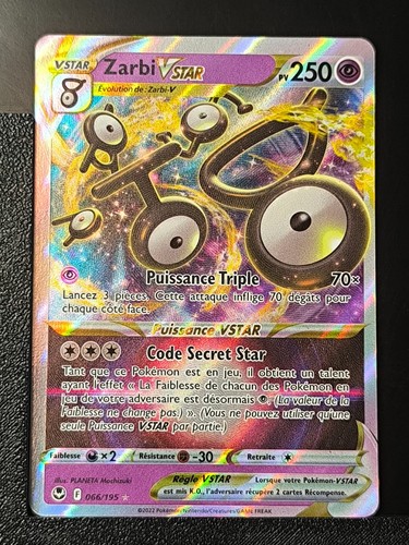 Carte pokémon zarbi vstar - carte,