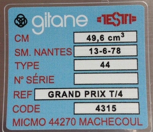 Autocollant gitane testi - gitane,