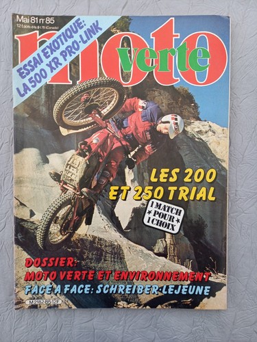 Moto verte mai 1981 - verte,