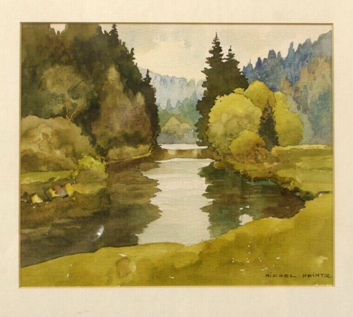 Aquarelle michel heintz jura - aquarelle,