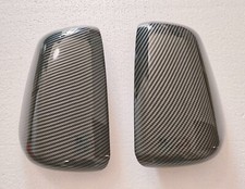 Carbon Fiber Rearview Mirror Cover Trim For 2008-2017 Mitsubishi Lancer Set of 2