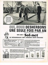ADVERTISING ADVERTISING 014 1964 SOL-NET garden weedkiller