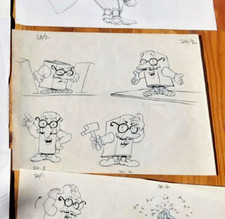 TARDI : dessin, croquis, au crayon/ stylo / aquarelle, original, non-signé