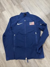 Nike USA International Team Pro Elite Blue Podium Jacket AO8701-492 Size Medium