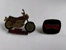 2 PIN S VINTAGE MOTO NORTON ET