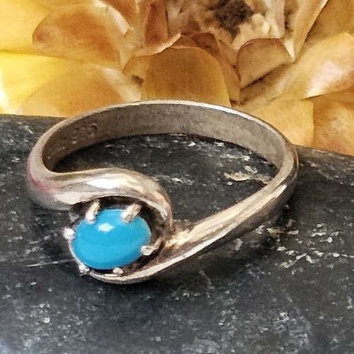 Bague argent turquoise neuve - turquoise,