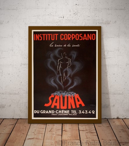 Poster affiche sauna - poster-affiche,