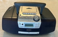 Sony CFD-S47 CD-Radio-Cassette Corded/Battery AM/FM Stereo Boombox ~ Works! 