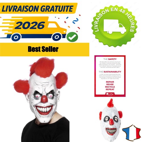 Masque clown effrayant