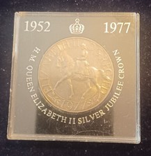 Pièce argent. Jubilé des 25 ans de la reine Elizabeth II (1952-1977)