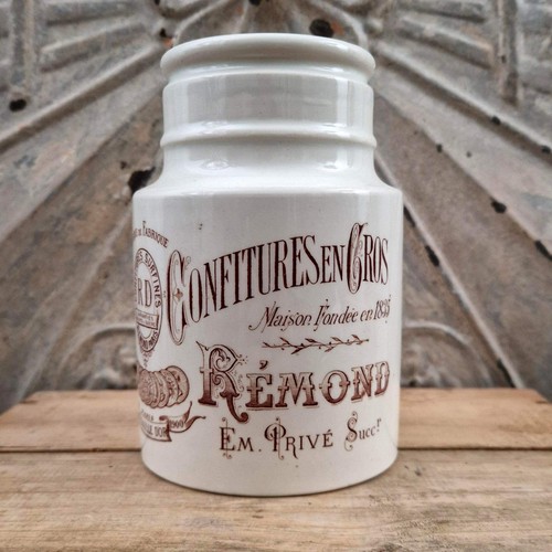 Ancien pot confitures en - «,