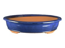 Pot à bonsaï ovale en grès