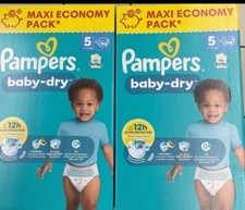 2 cartons couches pampers baby